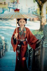 -后宫·古装汉服京剧儿童亲子全家福摄影