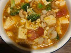 番茄豆腐西兰花-青叶202都市餐厅(迪诺水镇店)