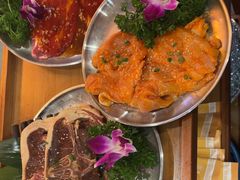 -明洞阿姨·韩式酱蟹烤肉·创意料理(三元桥店)