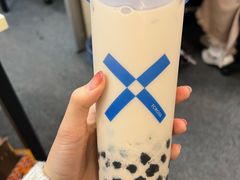 白巧麻薯啵啵奶茶-TCROSS交茶点(襄阳南路店)