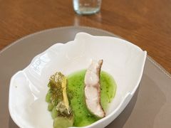 石垣鯛配小青瓜汁-Amber(香港置地文华东方酒店)