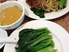 虾子捞面＋菜心-黄枝记粥面店
