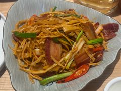 鸡汁竹笋丝炒腊味-隅乐胡椒虾·台湾菜·团建(皇岗店)