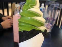 宇治抹茶冰淇淋甜筒-羽至金时(柏威年店)