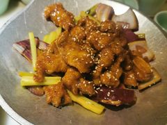 蒜香蜜汁排骨-绿茶餐厅(西单老佛爷店)