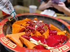 牛油红汤中锅-叉叉裤鲜火锅(空港新城店)