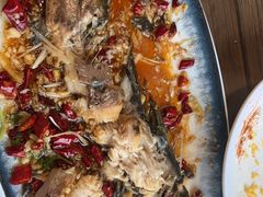 崂山水库鱼-崂山水果园农家宴(泉水鸡店)