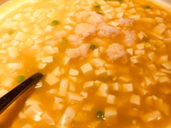 金汤虾仁滑豆腐-食欲老院子荆芥疙瘩汤(经五路店)