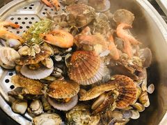 大锅蒸海鲜-东海渔村海鲜码头大排档