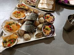 海鲜拼盘-围炉肉舍•炭烤活鳗•丹东海鲜烤肉(步行街店)