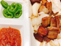 烤五花肉生菜-京玉菲饭店(李村店)