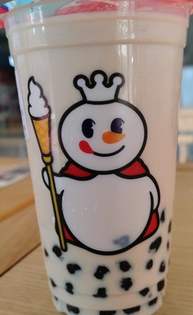 天天领红包蜜雪冰城珍珠奶茶超级好喝,喝