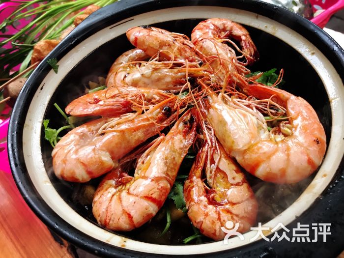 鸡煲(芳村老店)-九节虾鸡煲-菜-九节虾鸡煲图片-广州美食-大众点评网