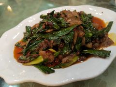 蒜苗回锅肉-迎宾饭店
