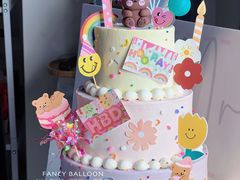 -卡比儿童蛋糕·心意定制·低脂零卡糖动物奶油FancyBALLOON(滨海店)