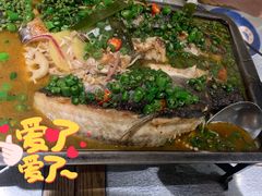 鲜青椒烤鱼-探鱼·鲜青椒爽麻烤鱼(北京路天河城店)