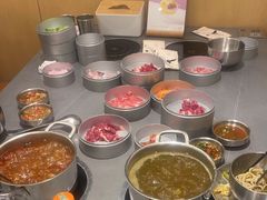 自助调料区-晓沸牛肉海鲜小火锅(白湖亭万达广场店)