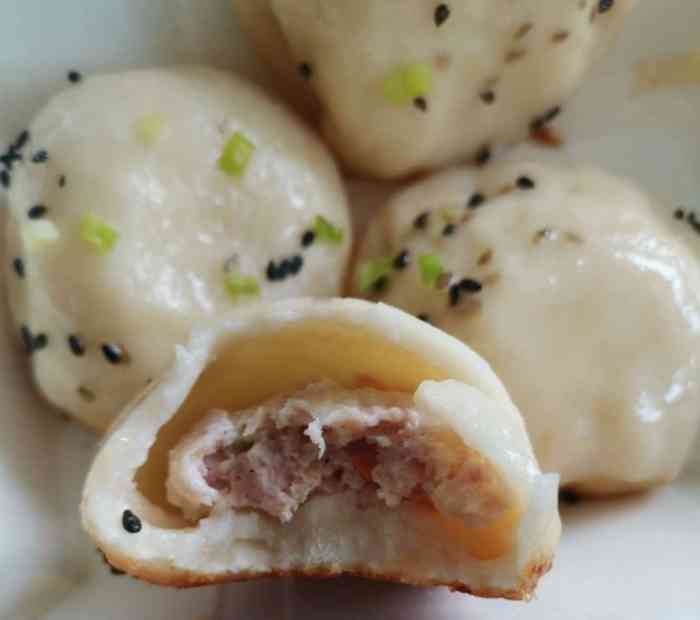 谷拾生煎(富春江路店)-"中午和朋友顺道来吃的,味道一般情况,生煎.