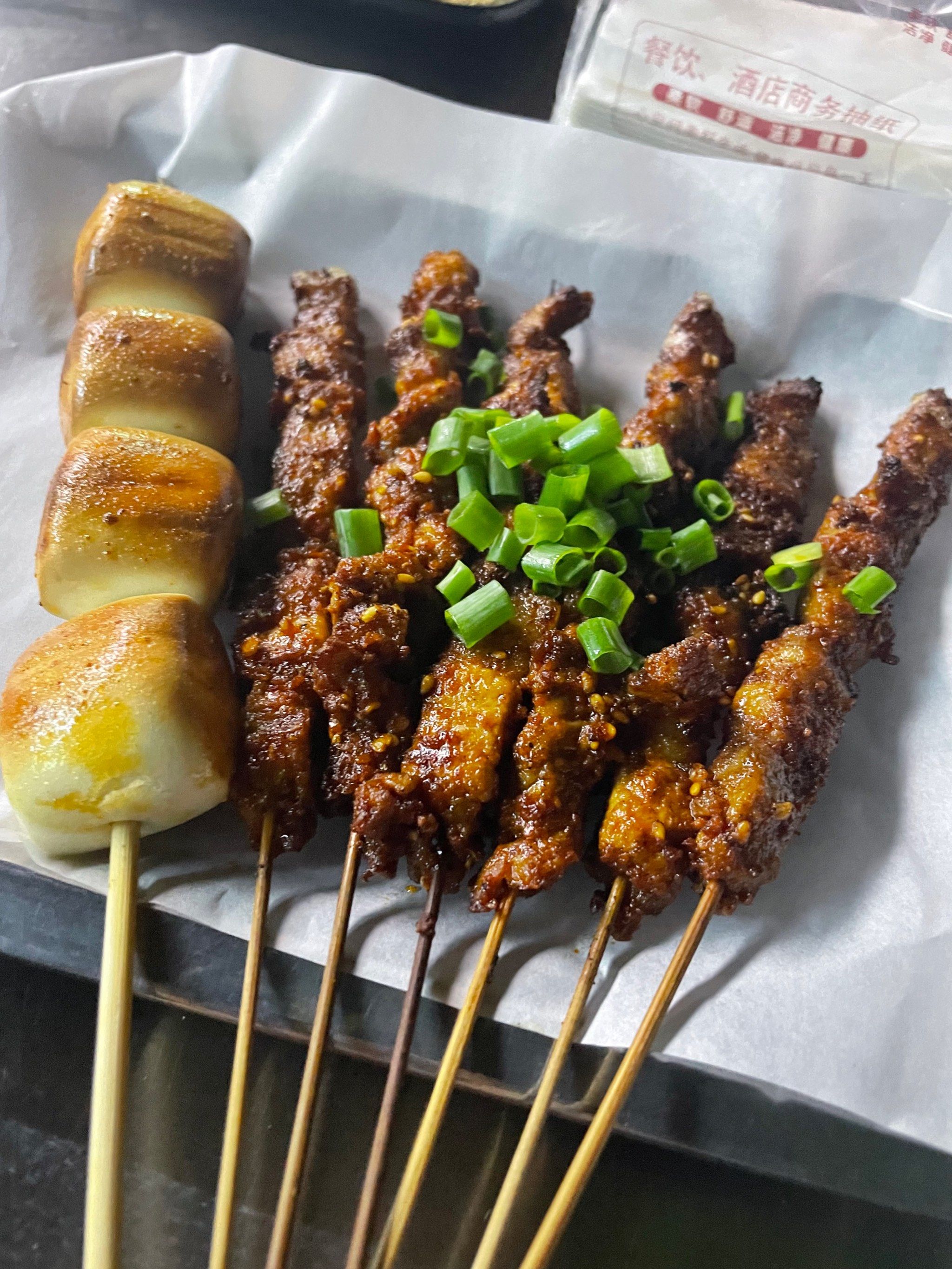 连吃了三天,烤腰子真的一绝.