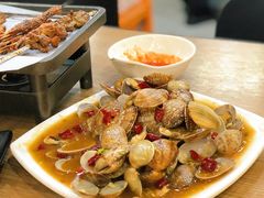 炒花甲-宝记烧烤·碳锅羊肉·羊蝎子火锅·夜食社(文体路创始店)