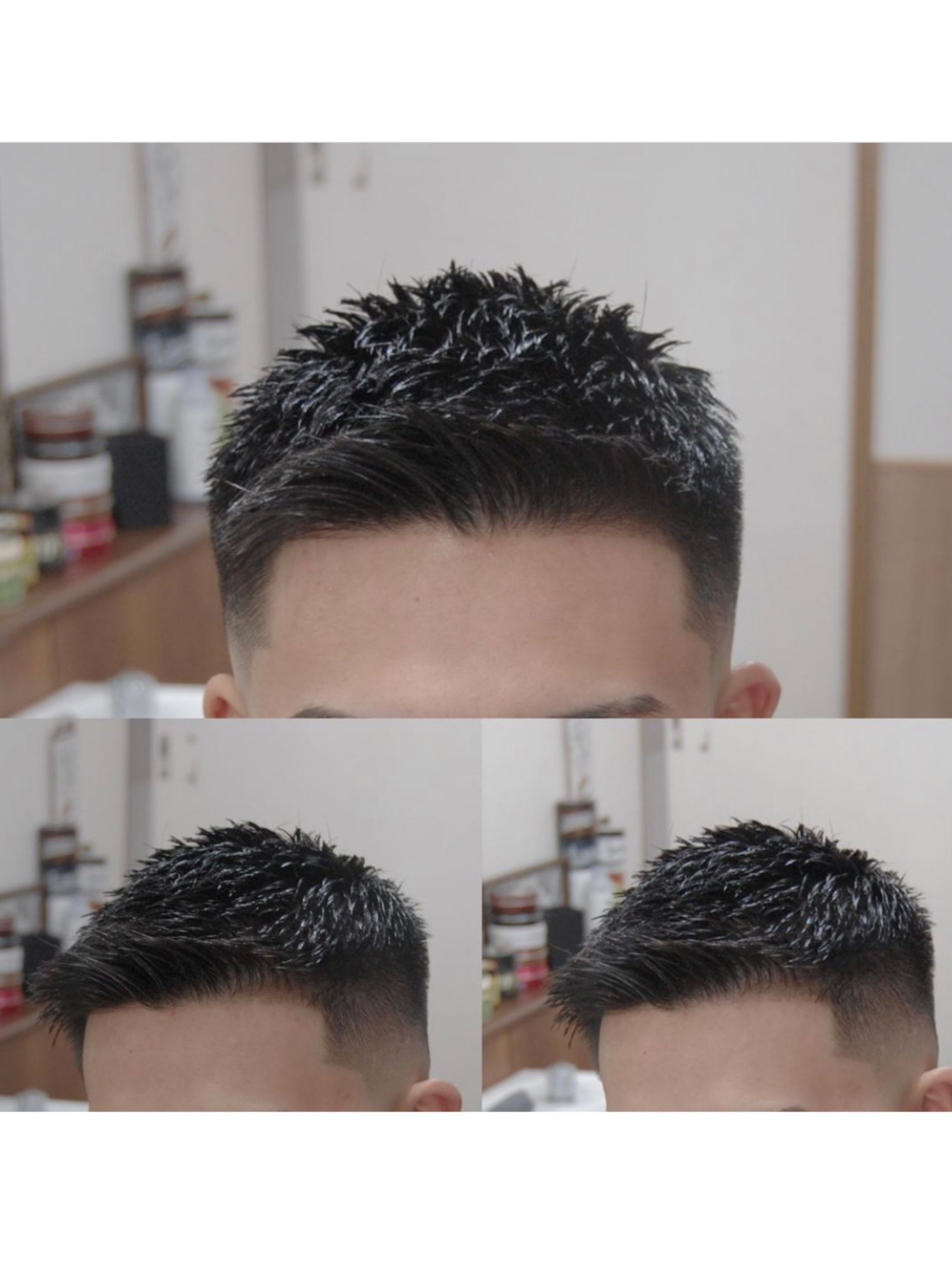 夏日感发型 前刺 飞机头