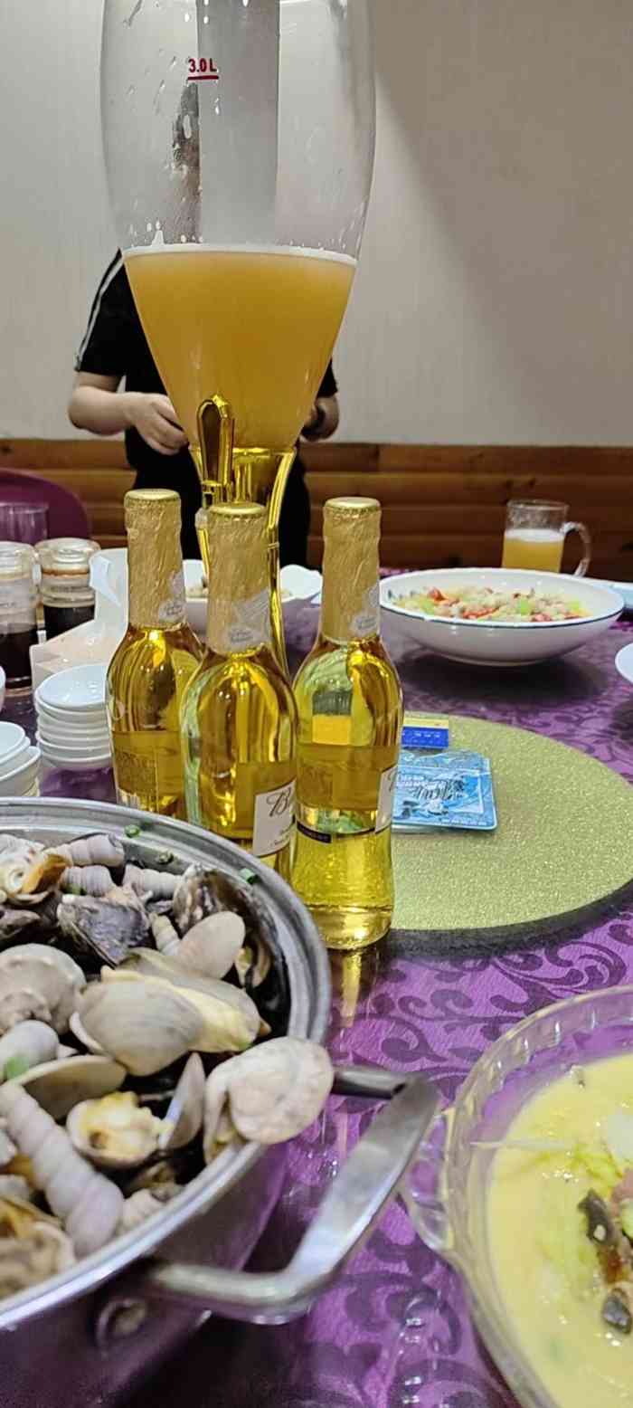白沙码头海鲜广场-"那天想吃白鞋炒年糕来着,就随便找了一家海.
