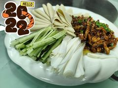 京酱肉丝-福园东北菜饺子铁锅炖