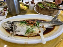 香葱淋鲈鱼-壹厨饭店(五羊店)