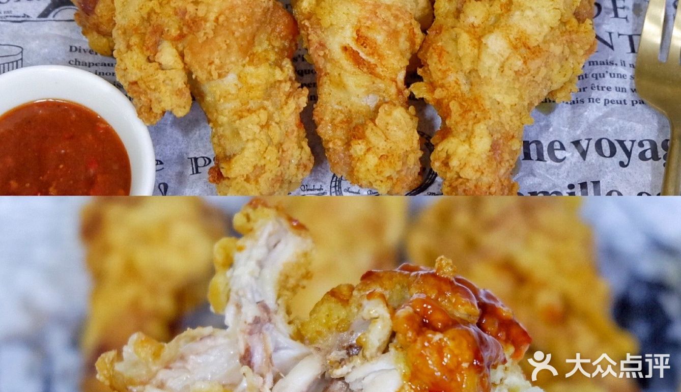 脆皮炸鸡，外酥里嫩多汁