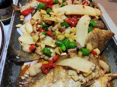 干锅鲜笋小石斑-蜀竹情酒楼(北营房店)