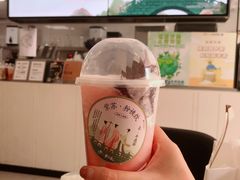 紫苏·粉桃饮-喜茶(东莞雍华庭店)