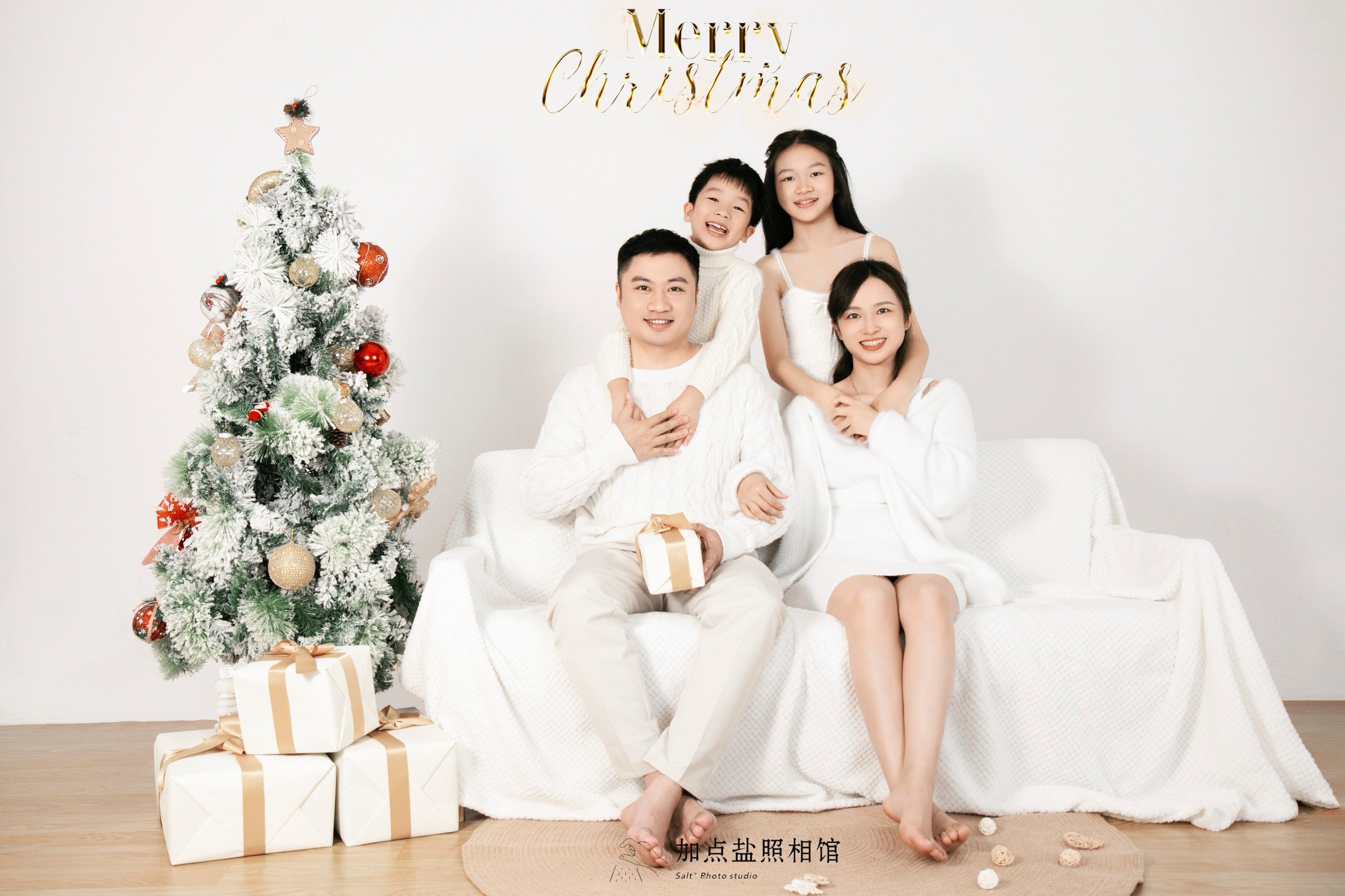 圣诞全家福开始了哟