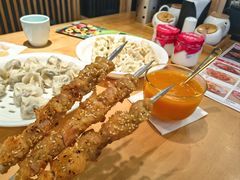 藤椒鸡肉串-丝路东方虾仁水饺(北京路二宫汇嘉店)