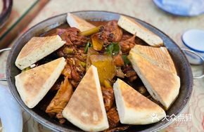 Braised Chicken with Flatbread