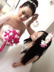 贺贺工作室新娘跟妆-贺贺新娘造型婚纱店