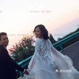 婚纱照｜夜景公路婚纱照  让爱意自由释放