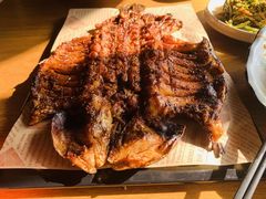 秘制炭火烤虹鳟鱼-遇见小院—虹鳟鱼•农家菜(怀柔店)