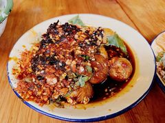 虎皮鹌鹑蛋-拈签一笑黄牛肉辣卤串串