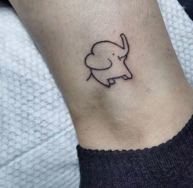 怪咖纹身刺青(商之都店)-"3cm的小图,5分钟左右纹完,图片是自己.