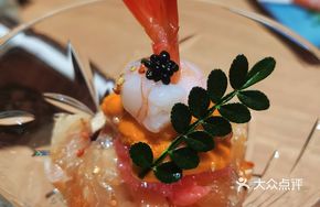 Crisp Fish Sashimi with Sea Urchin Cup