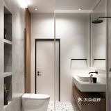 【5m²简约灰浴室丨化繁为简】 ◆卫生间选用灰色调营