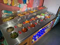 自助调料区-马路牙子地桌烤肉(工体店)