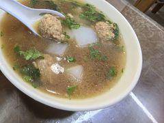 荠菜蘑糊肉圆汤-饱食林菜饭馆(南桥路店)