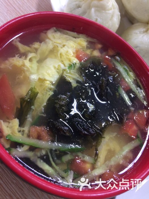 红烧肉土豆包子蛋花汤图片 - 第3张