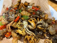 炒蟹-头上红煨盐鸡·非遗院子餐厅