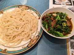 辣皮子韭菜肉拌面-新疆巴州金丝特餐厅(大钟寺店)