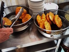 素韭菜馅饼-老方子馅饼粥(台东店)