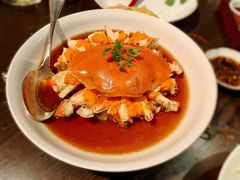 花雕肉碎蒸膏蟹-广州柏悦酒店·悦景轩·粤菜餐厅