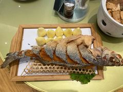 虾油海鲈鱼-山东宾馆·齐鲁苑餐厅