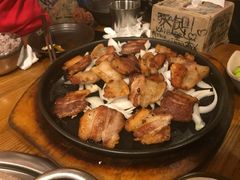 烤五花肉-包装马车·韩国料理·포장마차